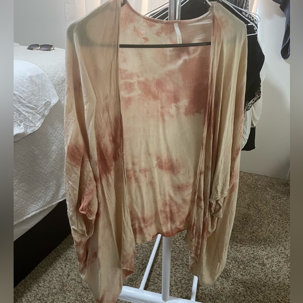Sage Pink and Cream Kimono